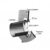 Joint hublot 100 mm passe paroi