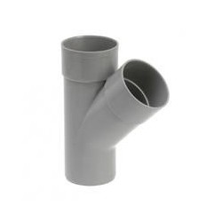 Culotte Y diam 100 mm 45° Male / Femelle / Femelle
