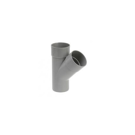Culotte Y diam 100 mm 45° Male / Femelle / Femelle Culotte Y diam 100 mm 45° Male / Femelle / Femelle