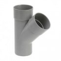 Culotte Y diam 100 mm 45° Male / Femelle / Femelle