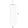 Cartouche filtrante  RL10SX 50 micron