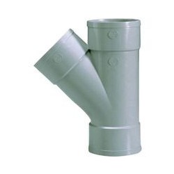 Culotte Y diam 100 mm 45° Femelle / Femelle / Femelle