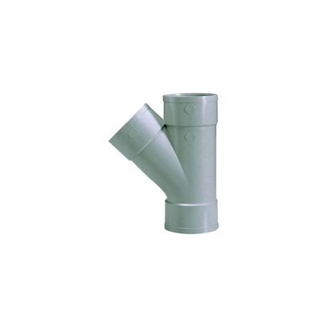 Culotte Y diam 100 mm 45° Femelle / Femelle / Femelle Culotte Y diam 100 mm 45° Femelle / Femelle / Femelle