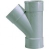 Culotte Y diam 100 mm 45° Femelle / Femelle / Femelle
