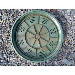 Couvercle perforé de regard de bouclage sotralentz D320 mm