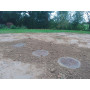 Couronne béton + tampon hydraulique fonte D400
