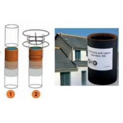 Cartouche filtrante anti-odeur 100 mm