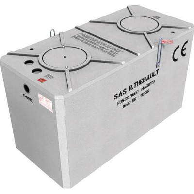 Fosse toutes eaux béton 3000 Litres Maxi-ECO Thebault