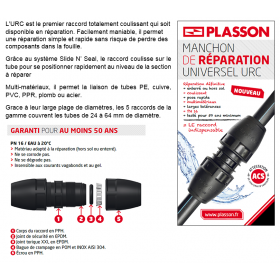 Manchon de réparation Multi-matériaux 19-22 mm