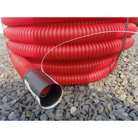 Gaine fourreau TPC 40 mm rouge 25 m